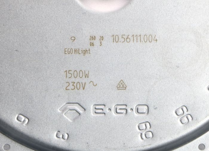 Конфорка для склокерамічної поверхні 1500W Ø180/155MM EGO 10.56111.004 BEKO 162926013, COK051UN